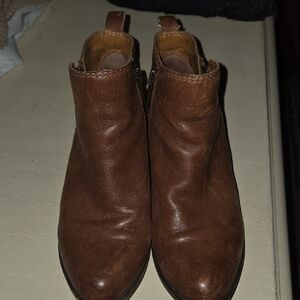 Brown Leather Ankle Boots